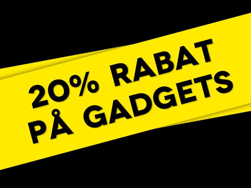 20% rabat på gadgets