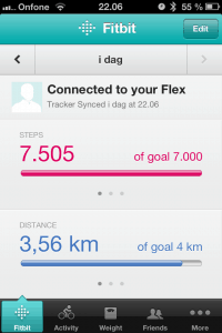 App til iPhone, Fitbit Flex